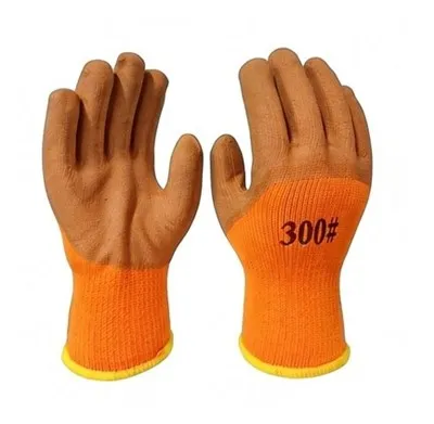 10 Gauge Terry Liner 3 / 4 Foam Latex Coating Gloves